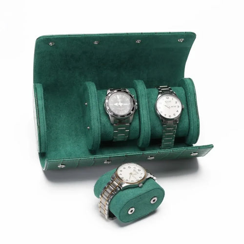 Leather Watch Display Case - Travel Storage Box