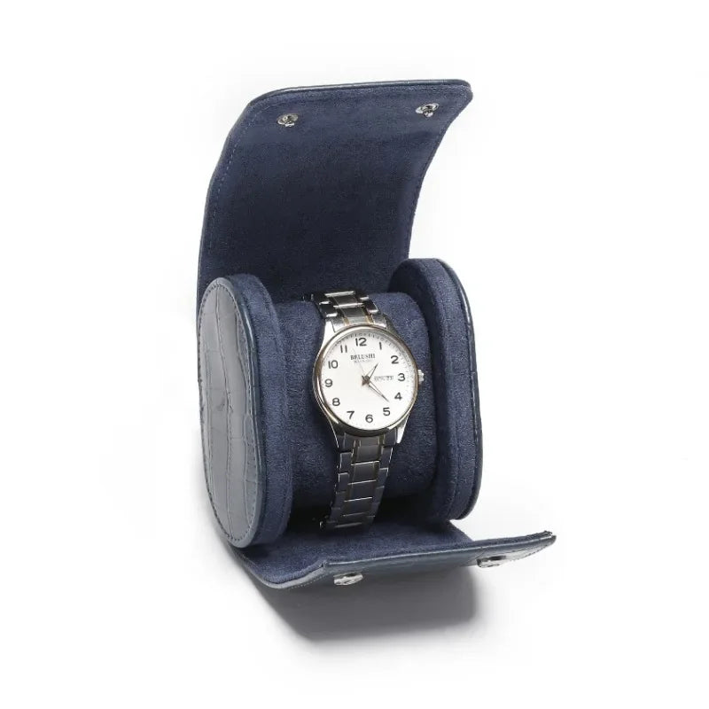 Leather Watch Display Case - Travel Storage Box