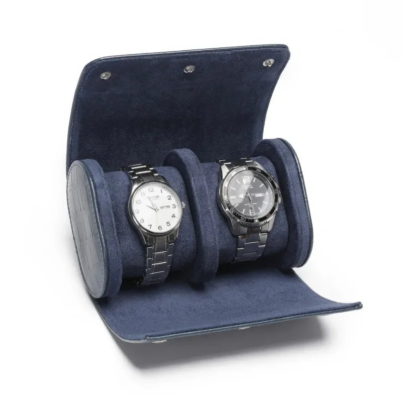 Leather Watch Display Case - Travel Storage Box